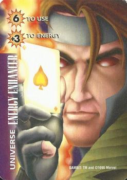 1997 Fleer Spider-Man - Marvel OverPower Universe #NNO Gambit - Energy Enhancer Front