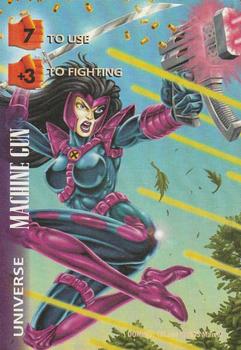 1997 Fleer Spider-Man - Marvel OverPower Universe #NNO Domino - Machine Gun Front