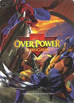 1997 Fleer Spider-Man - Marvel OverPower Universe #NNO Thing / Mr. Fantastic / Human Torch - Teamwork (Str 7 to use) Back