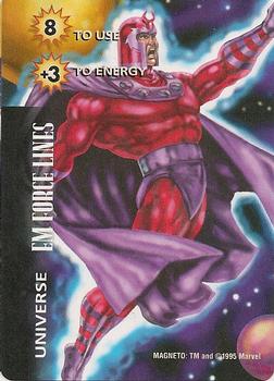 1997 Fleer Spider-Man - Marvel OverPower Universe #NNO Magneto - EM Force Lines Front