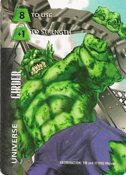 1997 Fleer Spider-Man - Marvel OverPower Universe #NNO Abomination - Girder Front