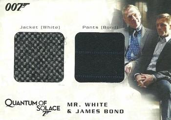 2009 Rittenhouse James Bond Archives - Relics #QC13 Mr. White / James Bond Front