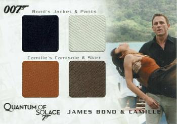 2009 Rittenhouse James Bond Archives - Relics #QC27 James Bond / Camille Montes Front
