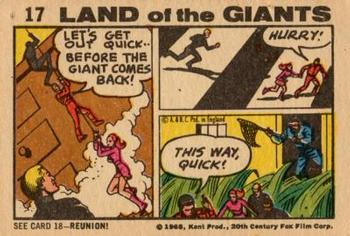 1968 A&BC Land of the Giants #17 The Giant Dog! Back