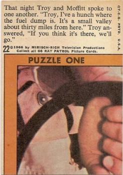 1966 Topps The Rat Patrol #22 That night Troy and Moffitt spoke to one another ... Back