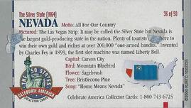 2000 Doral Celebrate America The 50 States #36 Nevada Back