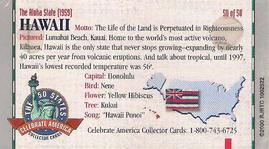 2000 Doral Celebrate America The 50 States #50 Hawaii Back