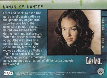 2002 Topps Dark Angel #55 Woman of Wonder Back