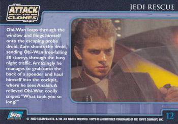 2002 Topps Star Wars: Attack of the Clones (UK) #12 Jedi Rescue Back