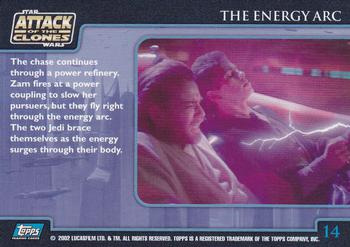 2002 Topps Star Wars: Attack of the Clones (UK) #14 The Energy Arc Back
