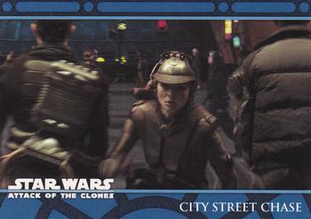 2002 Topps Star Wars: Attack of the Clones (UK) #17 City Street Chase Front