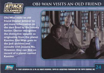 2002 Topps Star Wars: Attack of the Clones (UK) #24 Obi-Wan Visits an Old Friend Back