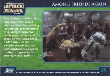 2002 Topps Star Wars: Attack of the Clones (UK) #25 Among Friends Again Back