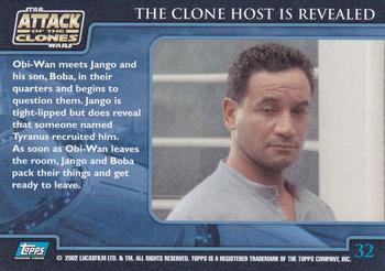 2002 Topps Star Wars: Attack of the Clones (UK) #32 The Clone Host is Revealed Back