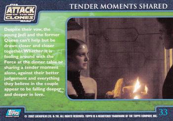 2002 Topps Star Wars: Attack of the Clones (UK) #33 Tender Moments Shared Back