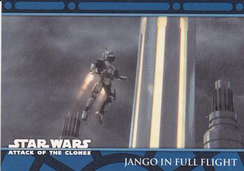 2002 Topps Star Wars: Attack of the Clones (UK) #37 Jango in Full Flight Front