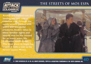 2002 Topps Star Wars: Attack of the Clones (UK) #40 The Streets of Mos Espa Back