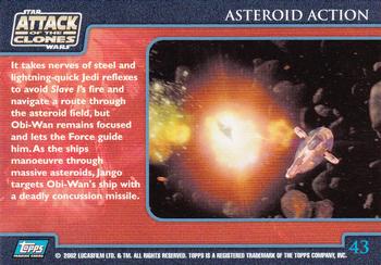 2002 Topps Star Wars: Attack of the Clones (UK) #43 Asteroid Action Back