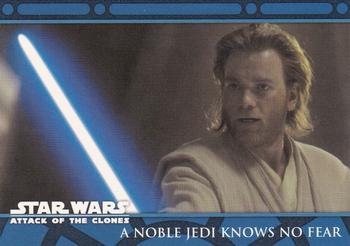 2002 Topps Star Wars: Attack of the Clones (UK) #69 A Noble Jedi Knows No Fear Front