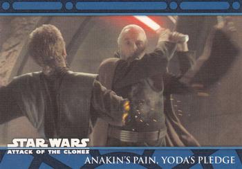 2002 Topps Star Wars: Attack of the Clones (UK) #72 Anakin's Pain, Yoda's Pledge Front