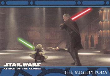 2002 Topps Star Wars: Attack of the Clones (UK) #74 The Mighty Yoda Front