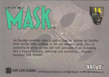 1994 Cardz The Mask #14 Stanley - THE MASK Back