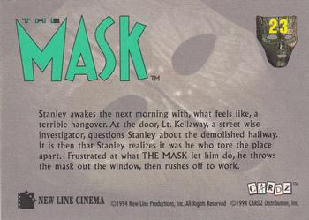 1994 Cardz The Mask #23 Lt. Kellaway Back