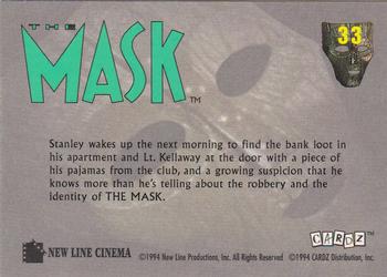 1994 Cardz The Mask #33 Nice Pajamas! Back