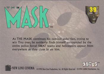 1994 Cardz The Mask #39 Under Arrest Back