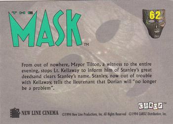 1994 Cardz The Mask #62 Stanley, The Great! Back