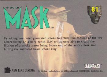 1994 Cardz The Mask #81 Smoke Rings II Back