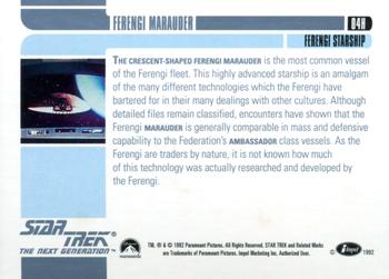 1992 Impel Star Trek: The Next Generation - Holograms #04H Ferengi Marauder Back