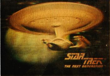 1992 Impel Star Trek: The Next Generation - Holograms #05H Galaxy Class Starship Front
