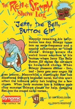 1995 Dynamic Marketing The Ren & Stimpy Show #47 Elf scare Back