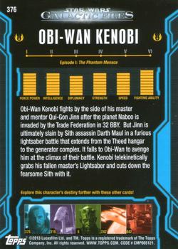 2013 Topps Star Wars: Galactic Files Series 2 #376 Obi-Wan Kenobi Back