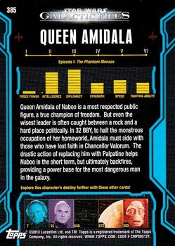 2013 Topps Star Wars: Galactic Files Series 2 #385 Queen Amidala Back