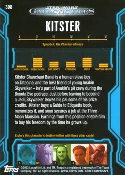 2013 Topps Star Wars: Galactic Files Series 2 #398 Kitster Back