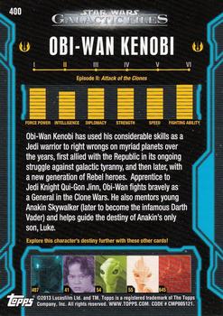 2013 Topps Star Wars: Galactic Files Series 2 #400 Obi-Wan Kenobi Back