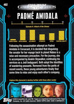 2013 Topps Star Wars: Galactic Files Series 2 #402 Padmé Amidala Back