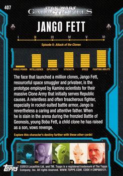 2013 Topps Star Wars: Galactic Files Series 2 #407 Jango Fett Back