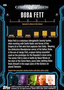 2013 Topps Star Wars: Galactic Files Series 2 #408 Boba Fett Back