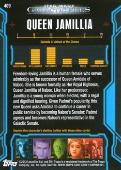 2013 Topps Star Wars: Galactic Files Series 2 #409 Queen Jamillia Back