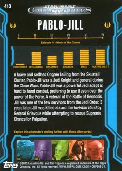 2013 Topps Star Wars: Galactic Files Series 2 #413 Pablo-Jill Back