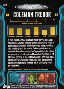 2013 Topps Star Wars: Galactic Files Series 2 #420 Coleman Trebor Back