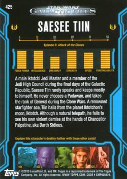 2013 Topps Star Wars: Galactic Files Series 2 #425 Saesee Tiin Back
