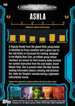 2013 Topps Star Wars: Galactic Files Series 2 #430 Ashla Back
