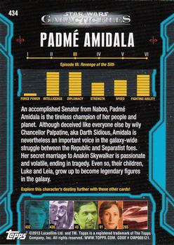 2013 Topps Star Wars: Galactic Files Series 2 #434 Padmé Amidala Back