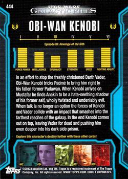 2013 Topps Star Wars: Galactic Files Series 2 #444 Obi-Wan Kenobi Back