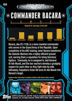 2013 Topps Star Wars: Galactic Files Series 2 #454 Commander Bacara Back