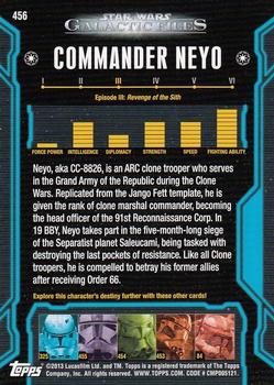 2013 Topps Star Wars: Galactic Files Series 2 #456 Commander Neyo Back